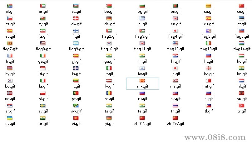78个国家国旗logo图标图片（gif）