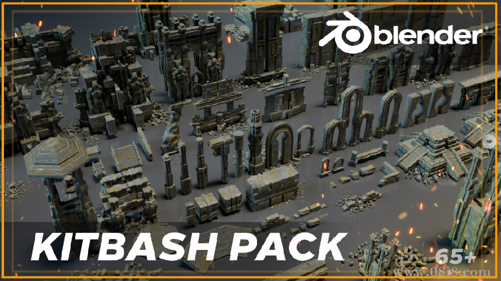 65款古代神庙寺庙废墟3D模型