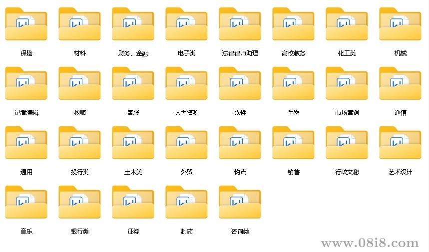 620简历模板（中文+英文+面试技巧+分类）打包下载