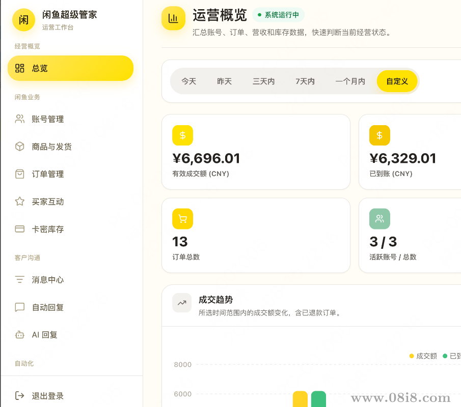 闲鱼超级管家全面升级新版本源码(python)