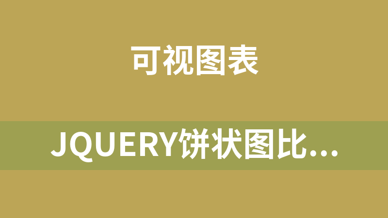 jQuery饼状图比例分布图代码