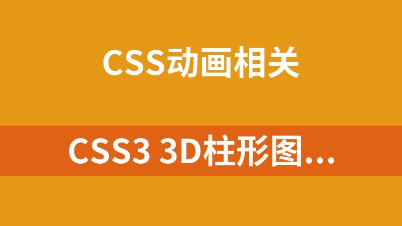 CSS3 3D柱形图柱状图动画