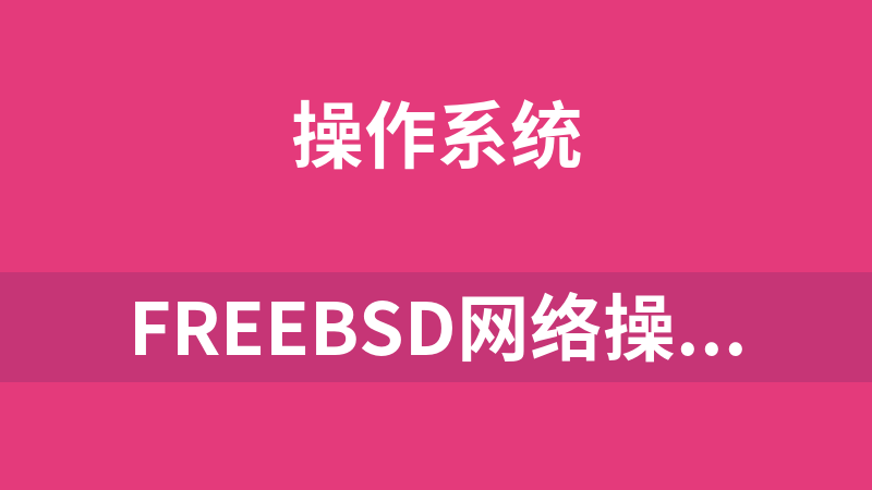 FreeBSD网络操作系统视频教程_操作系统教程