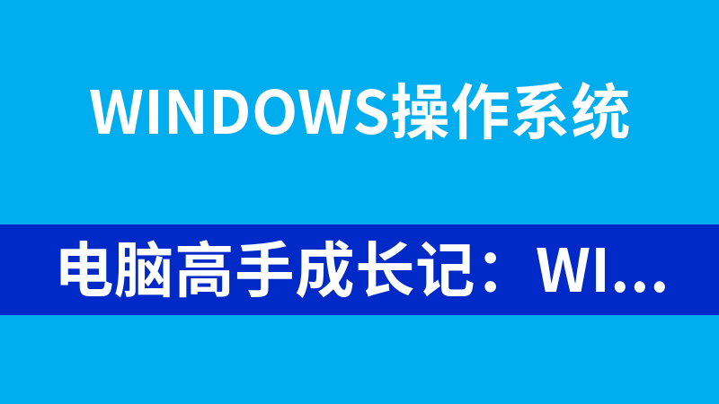 电脑高手成长记：windows系统技巧大全_操作系统教程