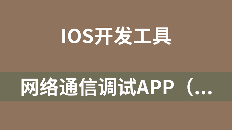 网络通信调试APP（支持TCP、UDP）苹果版