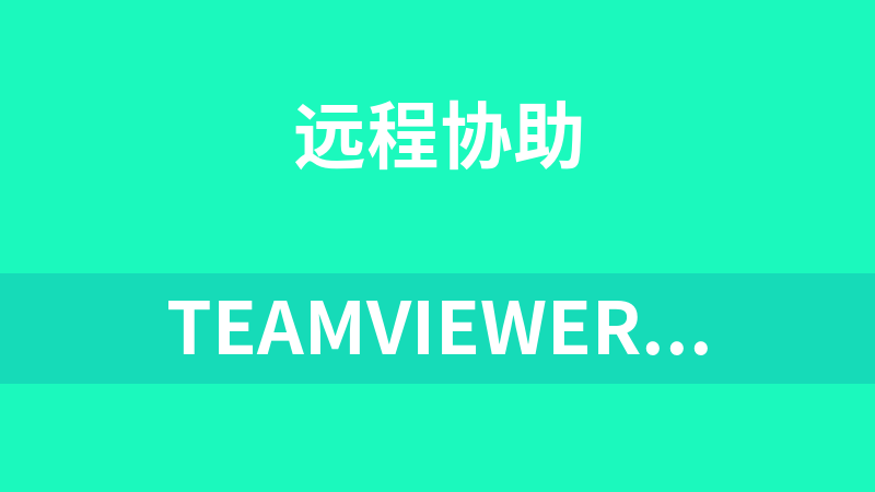 TeamViewer v15.5.6.0 远程协助无限换ID绿色特别版