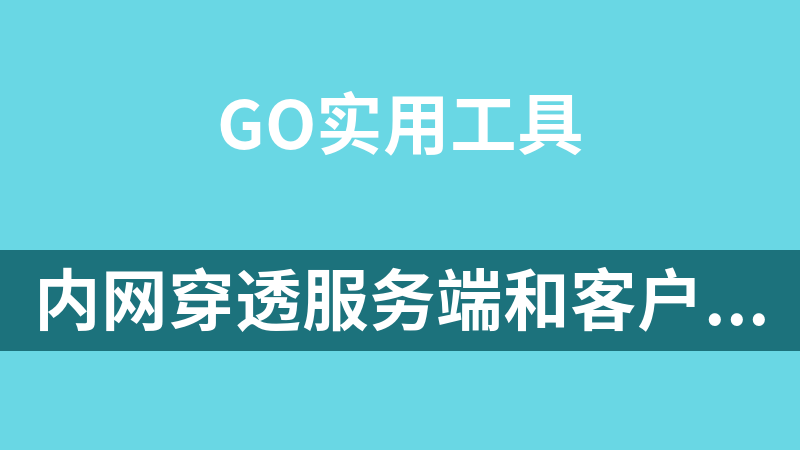 内网穿透服务端和客户端go源码