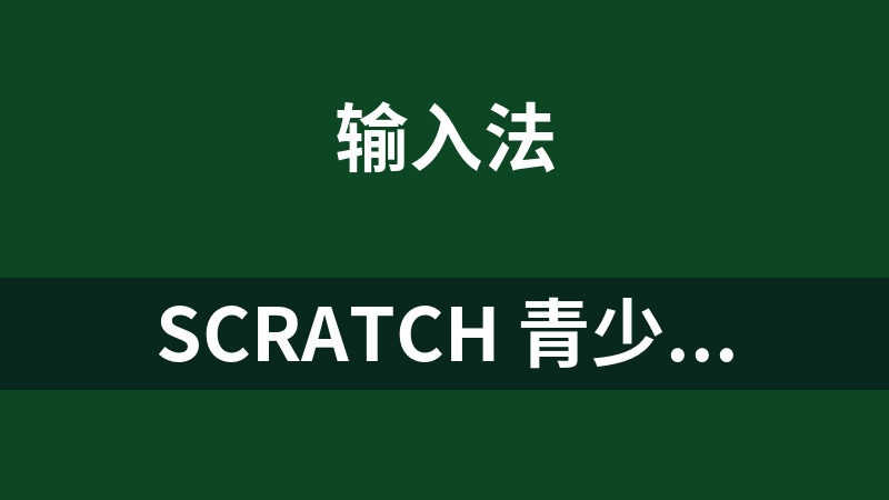 Scratch 青少年编程软件
