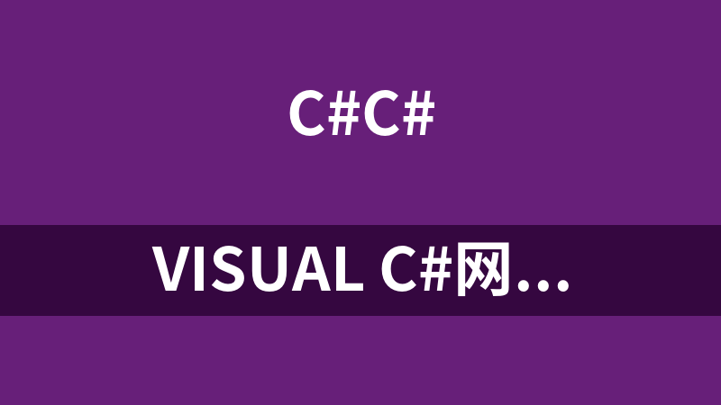 Visual C#网络编程[郑阿奇]ppt教程+源码