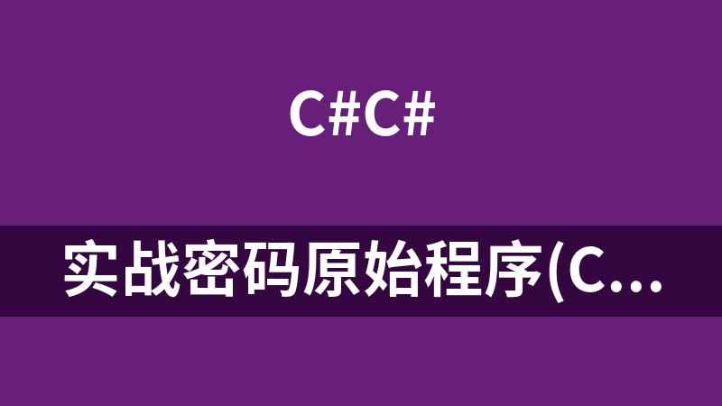 实战密码原始程序(c#源码)