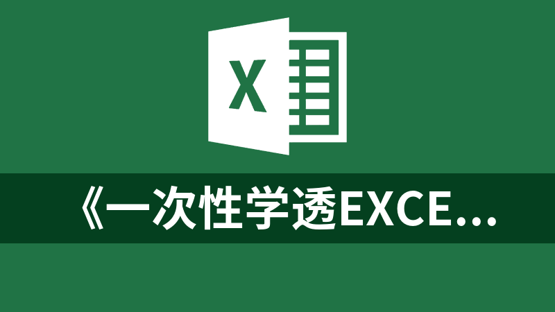 《一次性学透Excel函数》（20节视频课）