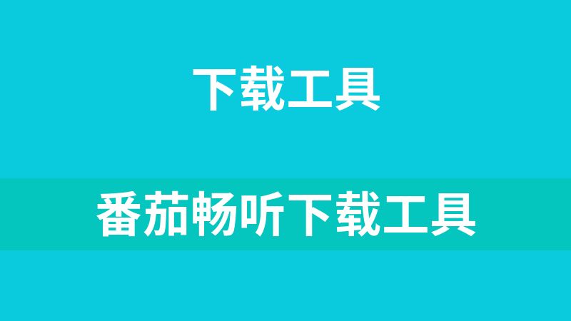 番茄畅听下载工具
