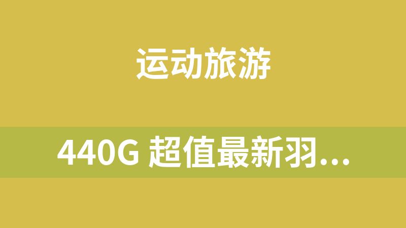 440G 超值最新羽毛球教程