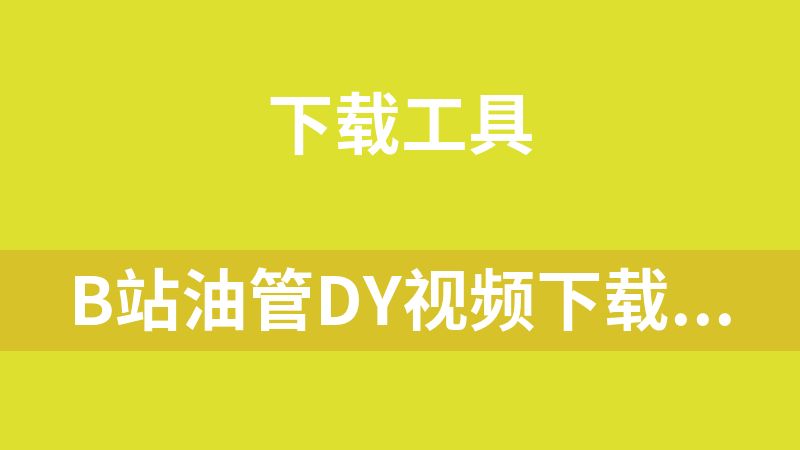 B站油管DY视频下载器