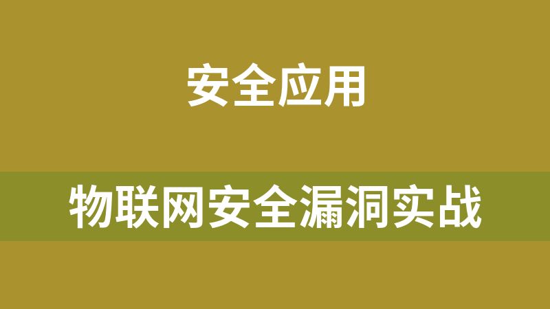 物联网安全漏洞实战