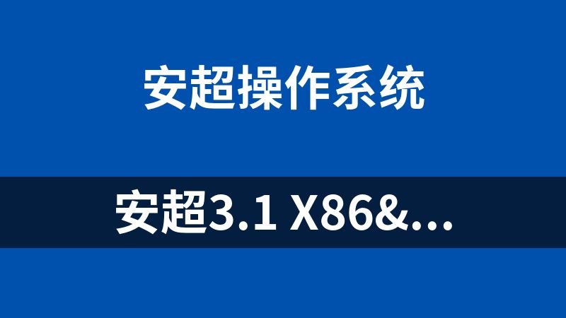 点击放大 安超3.1 x86&海光 os镜像文件