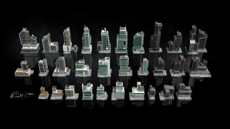 建筑楼房办公楼写字楼高楼大厦3D模型