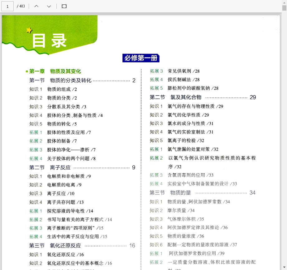 2023版《高中知识清单》9科全套pdf