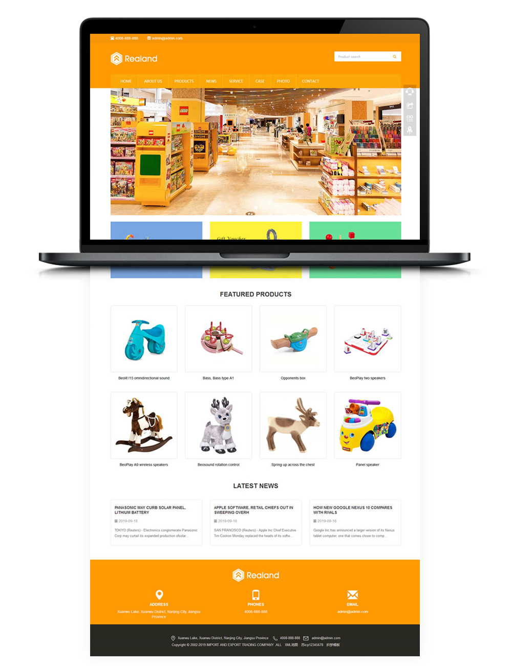 【DEDECMS企业网站】食品百货玩具外贸企业网站模板[自适应手机wap端]