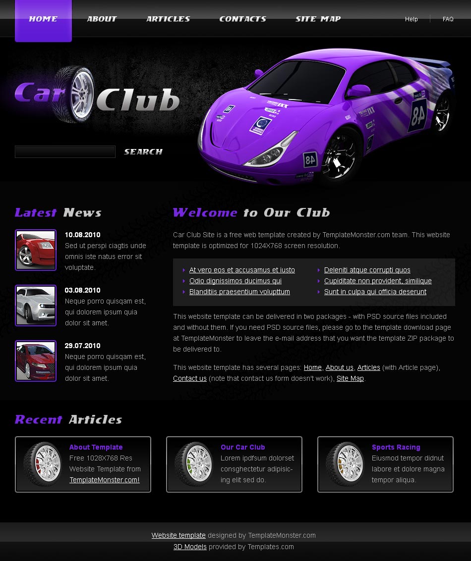 简单的汽车网站模板下载_黑色的汽车维修网站模板下载html_企业网站模板