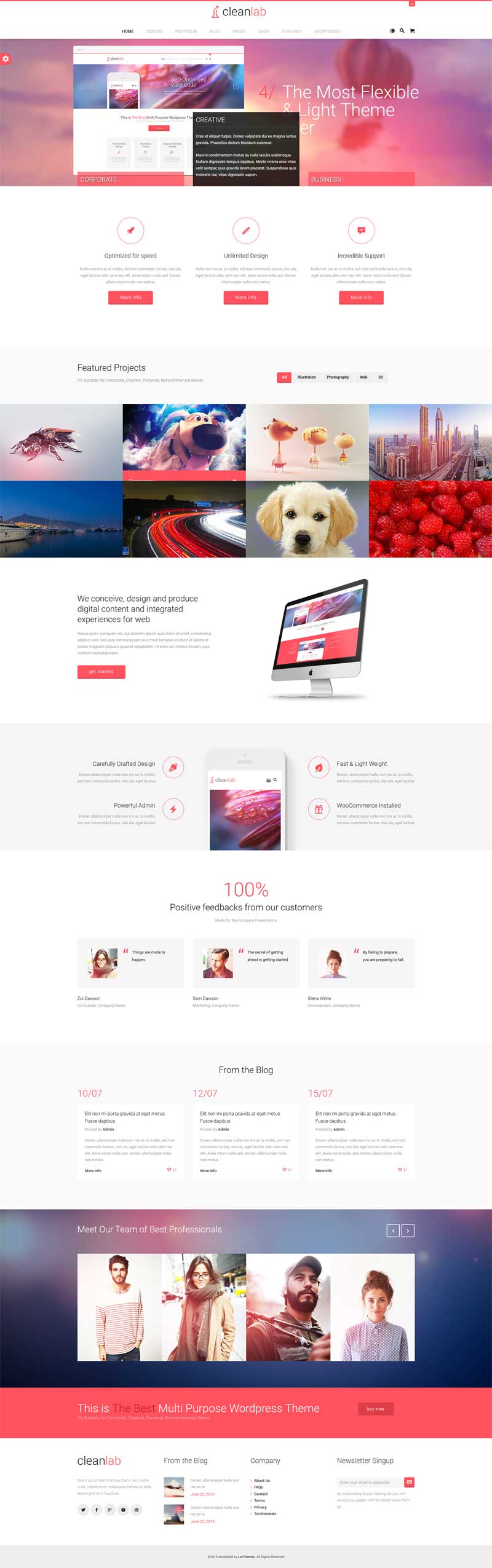 红色的广告设计公司展示html5响应式模板_响应式网站模板
