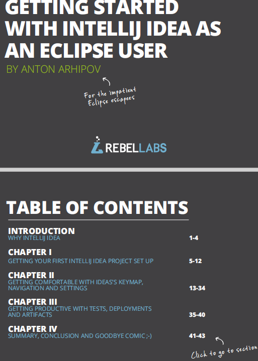 Eclipse转移到IntelliJ IDEA手册 英文完整版pdf