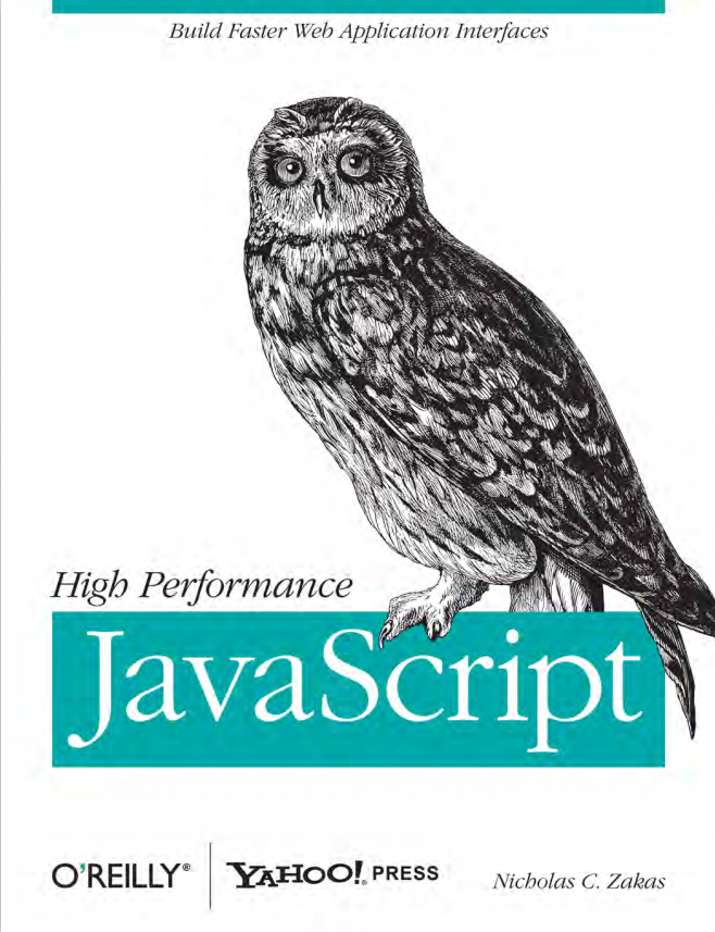 高性能javascript编程 英文PDF_前端开发教程