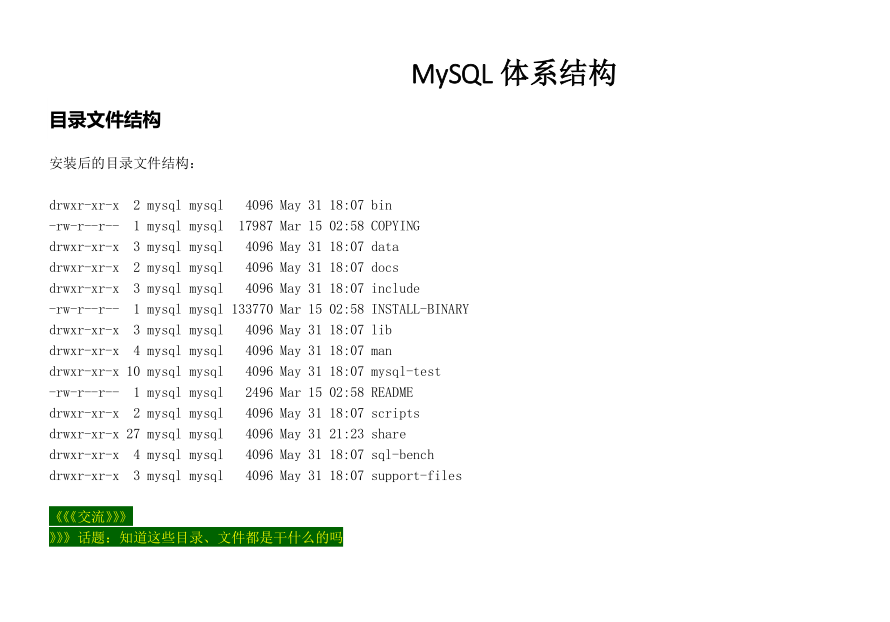 MySql体系结构中文详解 MySql DBA必备_数据库教程
