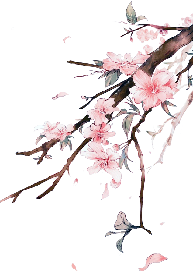 枝头花儿免抠图