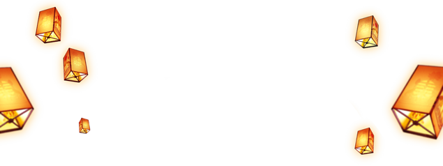 飘在空中的灯笼png图片