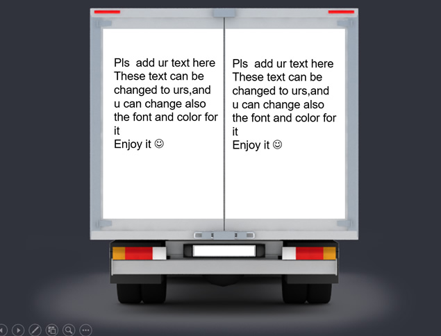 厢式货车尾部白板素材