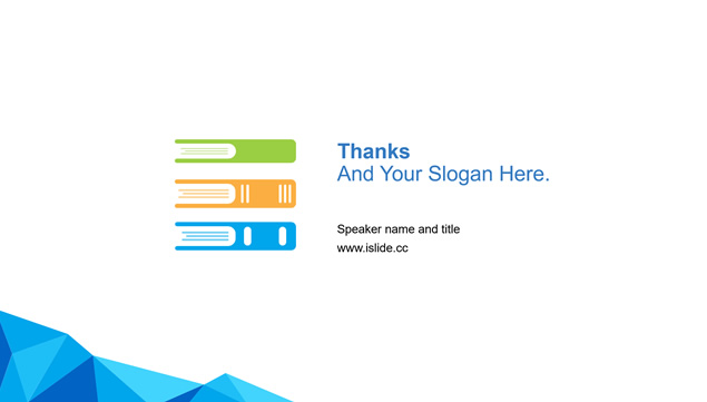 书籍博士帽创意图标卡通风应届生论文答辩ppt模板