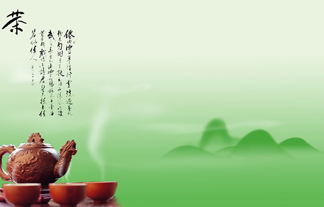 沁心淡雅茶香飘中国风茶文化ppt模板
