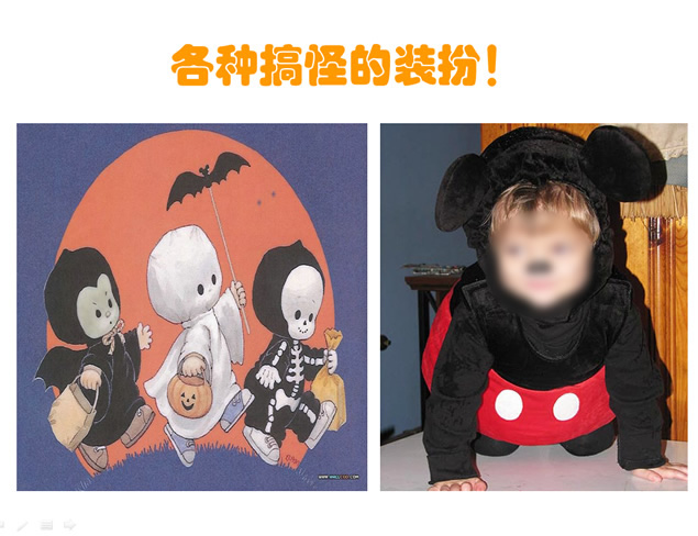 AllHallow\\'sDay 清晰配图万圣节ppt模板